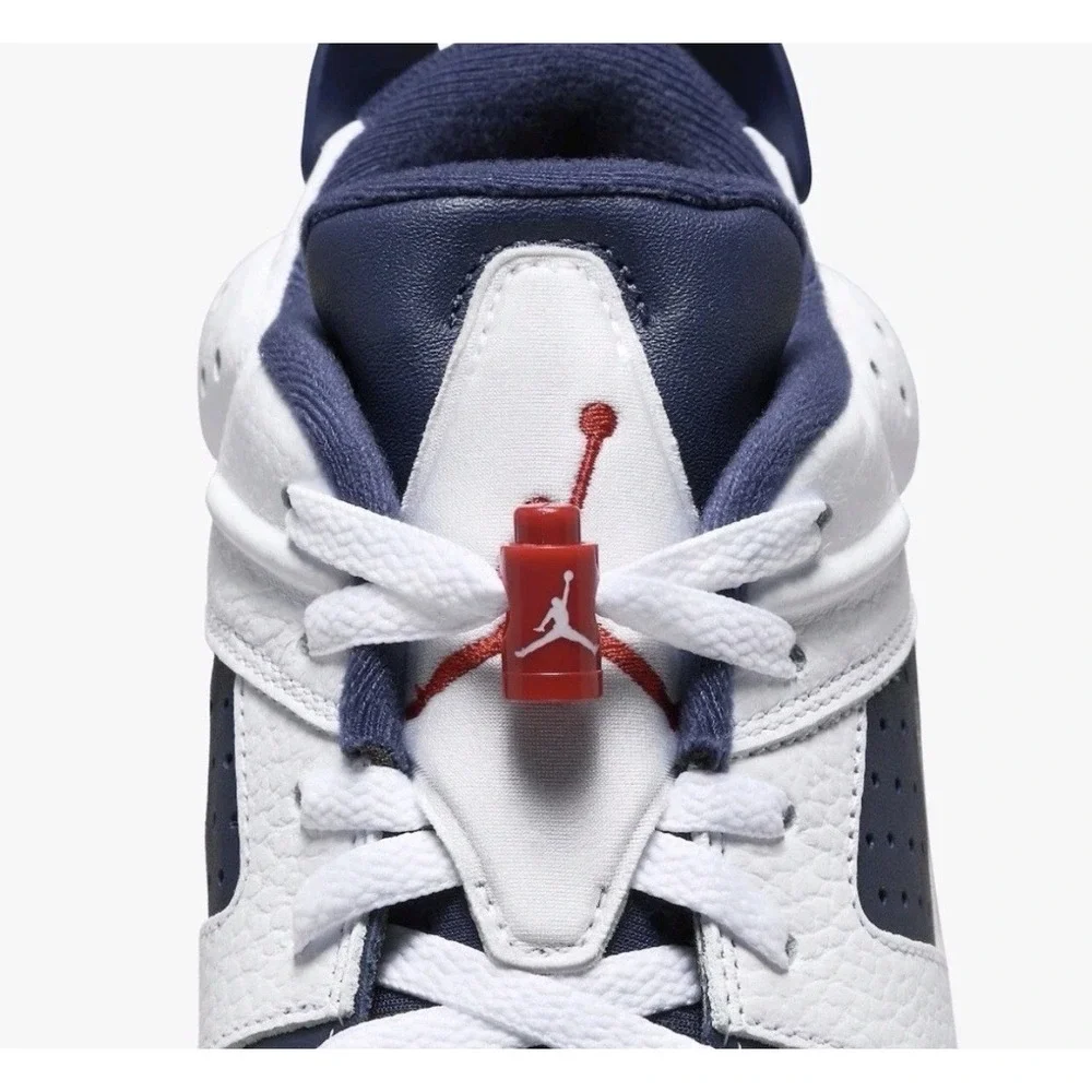 Men Size 5 Nike Air Jordan Retro 6 Golf Shoes White/Midnight Navy DV1376-101 NEW